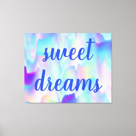 スウィートドリームス抽象芸術ノーザンライト キャンバスプリント (正面)