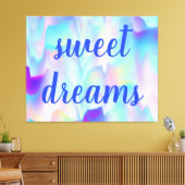 スウィートドリームス抽象芸術ノーザンライト キャンバスプリント (インサイチュ (リビング))