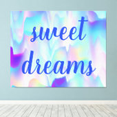 スウィートドリームス抽象芸術ノーザンライト キャンバスプリント (インサイチュ (ウッドフロア))