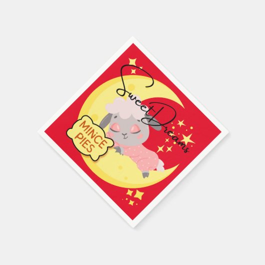 スウィートドリームズアンドミンスパイ スタンダードカクテルナプキン (角)