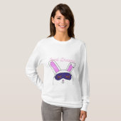 スウィートドリームズバニー長袖パジャマシャツ Tシャツ (正面フル)