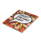 スウィートドリームズベビー!おもしろいレトロ漫画ブックアポップ・アートのート タイル (側面)