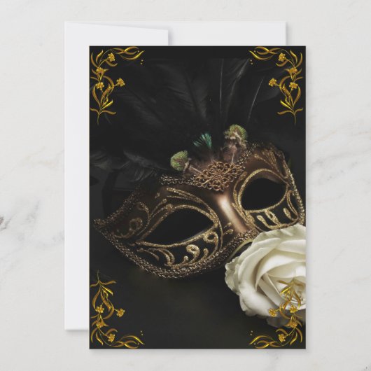 スウィートドリームズマスカレードパーティー 招待状 (裏面)