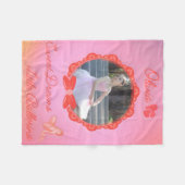 『スウィートドリームズリトル・バレリーナ』 フリースブランケット (正面(横))