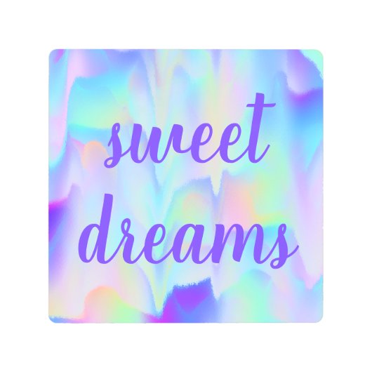 スウィートドリームズ アブストラクト オーロラ メタルプリント (正面)