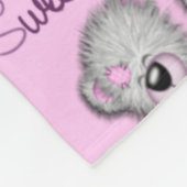 スウィートドリームテディコットンキャンディ フリースブランケット (角)