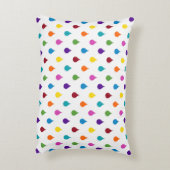 スウィートドリームレインボーレインドロッパーソナライズされたクス アクセントクッション (裏面(縦))