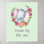スウィートドリーム ビッグ ウォーターカラー ベビールーム ポスター (正面)