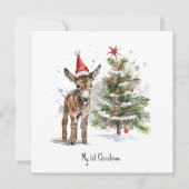 スウィートドンキー初めてのクリスマス 招待状 (正面)