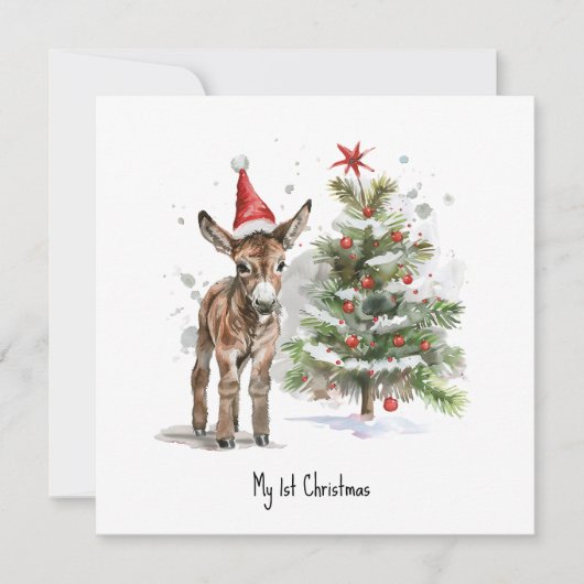 スウィートドンキー初めてのクリスマス 招待状 (正面)