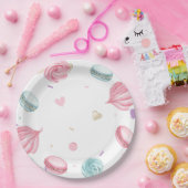 スウィートドーナツかわいいカラフル ペーパープレート (パーティー)