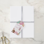 スウィートドーナツバースデー | カラフルキッズパーティー - ギフトタグ (より糸付き)