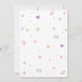 スウィートドーナツベイビービンゴゲーム 招待状 (裏面)