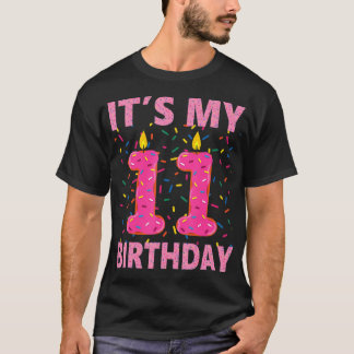 スウィートドーナツ私の11誕生日シャツ11歳 Tシャツ