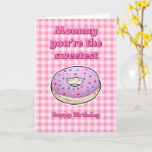 スウィートドーナツ誕生日カード カード (黄色い花)