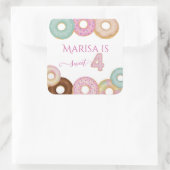 スウィートドーナツ誕生日 | キッカラフルトパーティー- スクエアシール (バッグ)