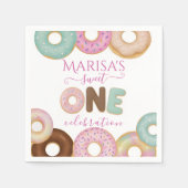 スウィートドーナツ誕生日 | キッカラフルトパーティー- スタンダードカクテルナプキン (正面)