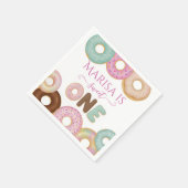 スウィートドーナツ誕生日 | キッカラフルトパーティー- スタンダードカクテルナプキン (角)