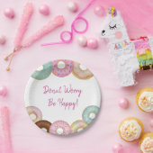 スウィートドーナツ誕生日 | キッカラフルトパーティー- ペーパープレート (パーティー)