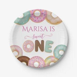 スウィートドーナツ誕生日 | キッカラフルトパーティー- ペーパープレート