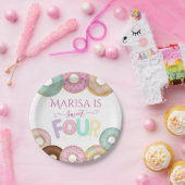 スウィートドーナツ誕生日 | キッカラフルトパーティー- ペーパープレート (パーティー)