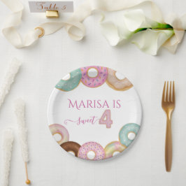 スウィートドーナツ誕生日 | キッカラフルトパーティー- ペーパープレート