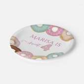 スウィートドーナツ誕生日 | キッカラフルトパーティー- ペーパープレート (アングル)