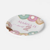 スウィートドーナツ誕生日 | キッカラフルトパーティー- ペーパープレート (アングル)