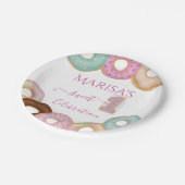 スウィートドーナツ誕生日 | キッカラフルトパーティー- ペーパープレート (アングル)