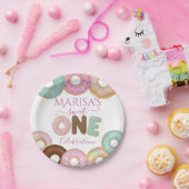 スウィートドーナツ誕生日 | キッカラフルトパーティー- ペーパープレート (パーティー)