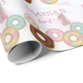 スウィートドーナツ誕生日 | キッカラフルトパーティー- ラッピングペーパー (ロールコーナー)