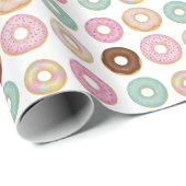 スウィートドーナツ誕生日 | キッカラフルトパーティー- ラッピングペーパー (ロールコーナー)