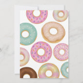 スウィートドーナツ誕生日 | キッカラフルトパーティー- 招待状 (裏面)