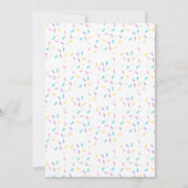 スウィートドーナツ誕生日 招待状 (裏面)