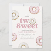 スウィートドーナツ2回目の誕生日 招待状 (正面)