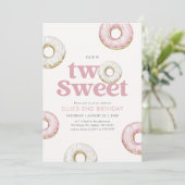 スウィートドーナツ2回目の誕生日 招待状 (スタンド正面)