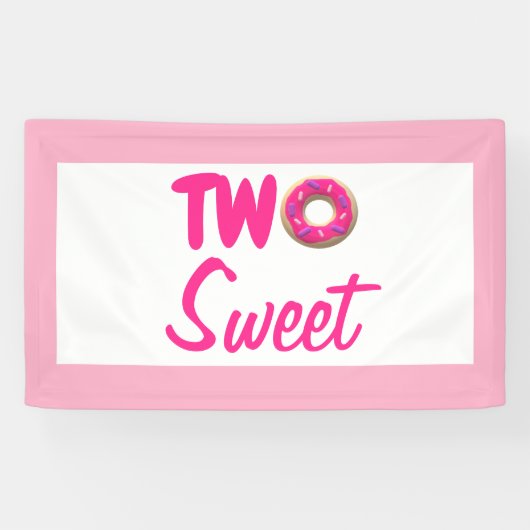 スウィートドーナツ2回目の誕生日 横断幕 (横)