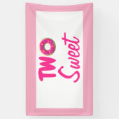 スウィートドーナツ2回目の誕生日 横断幕 (縦)