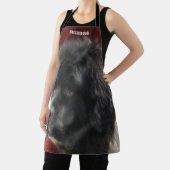 スウィートニューファンドランドドッグ顔 パーソナライズされた エプロン (インサイチュ)