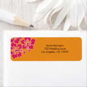 スウィートハイビスカス結婚差出人住所ラベル ラベル (インサイチュ)