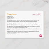 スウィートハイビ結婚スカスの指示カード エンクロージャーカード (裏面)