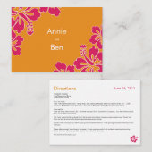 スウィートハイビ結婚スカスの指示カード エンクロージャーカード (正面/裏面)