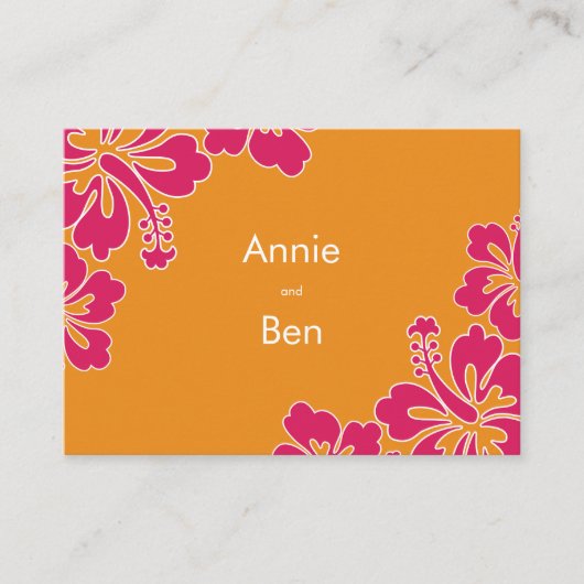 スウィートハイビ結婚スカスの指示カード エンクロージャーカード (正面)