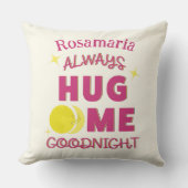 スウィートハグミーグッドナイトムーン文字デザイン クッション (正面)