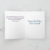 スウィートハッピーバースデー特別ガールフレンド旧友 カード (内部)