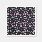 スウィートハロウィンオンブラック スタンダードカクテルナプキン (正面)