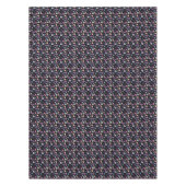 スウィートハロウィーンこうもりスパイダーズ&キャンディーコーンのブラック テーブルクロス (正面)