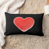 スウィートハートブラック2パターン装飾用クッションルンバー ランバークッション (ブランケット)