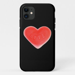 スウィートハートブラックiPhoneケース iPhone 11 ケース