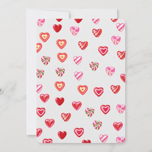 スウィートハートベビーシャワー 招待状 (裏面)